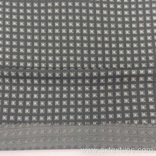 Checked Pattern Modal Polyester Blend Jacquard Knitted Cloth